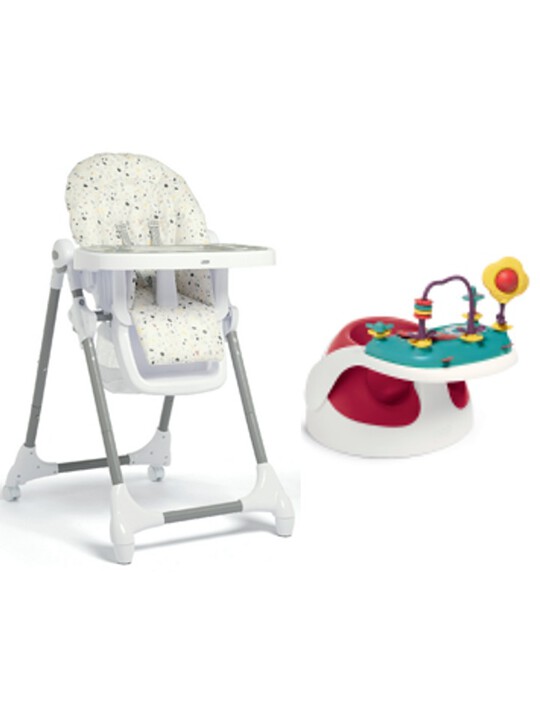 Baby Snug Red with Snax Highchair Terrazzo image number 1